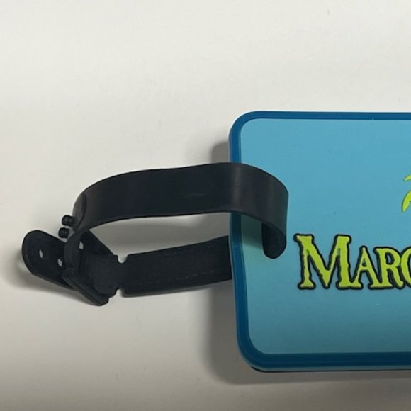 Jimmy Buffet Margaritaville Luggage Backpack ID Tag Blue Green Palm Tree 2.5"x4" - Picture 4 of 10